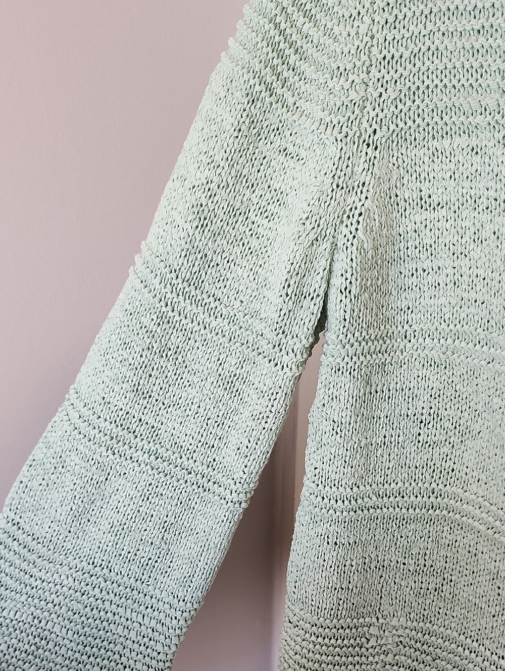 Style & Co. Mint Green Scoop Neck Knit Sweater Size XL - NWT - Picture 3 of 4